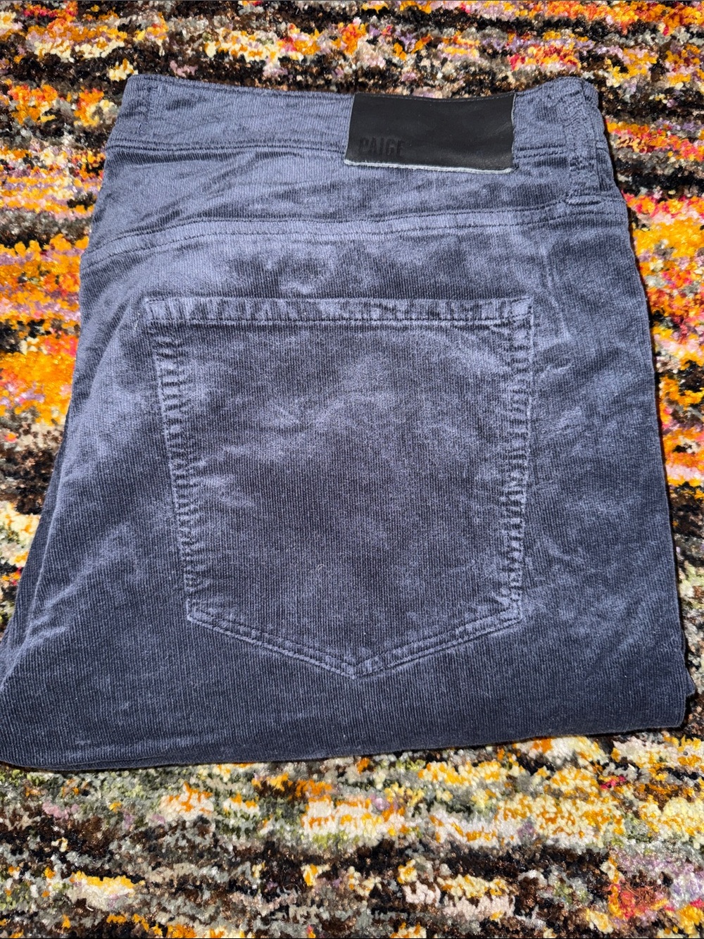 PAIGE Corduroy Pants in Navy Blue 33x30
